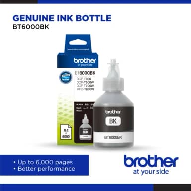 BT6000BK GENUINE BLACK INK BOTTLE