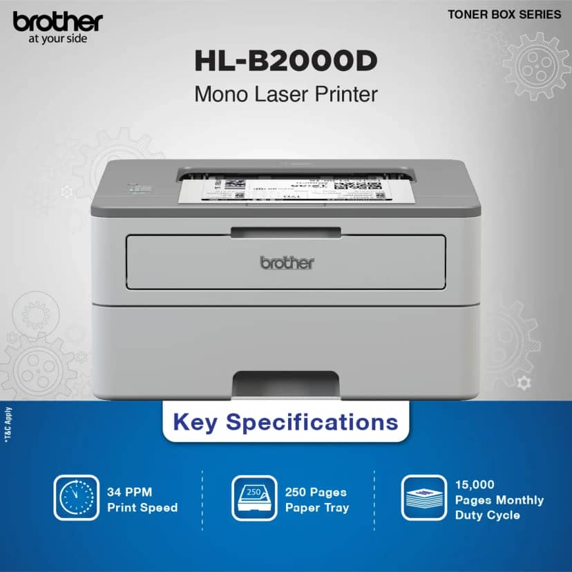 BROTHER PRINTER HL-B2000 IND - photo 1 of 3