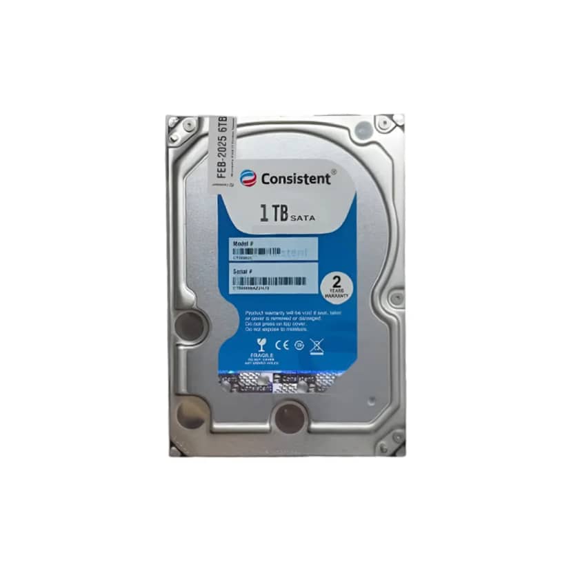 Consistent 1 TB SATA Internal Hard Drive, 3.5 Inch, High Performance Desktop HDD with 2 Years Warranty. - photo 1 of 3