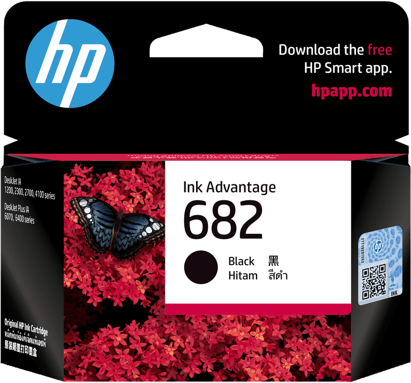 HP 682 Black Original Ink Advantage Cartridge - photo 1 of 1