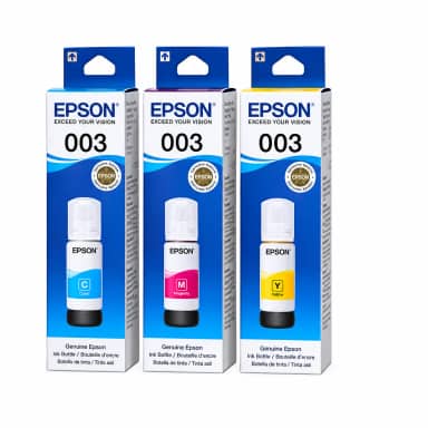 Epson 003 Colour Ink Bottle 65 ml - Cyan / Magenta / Yellow (Price per Bottle)
